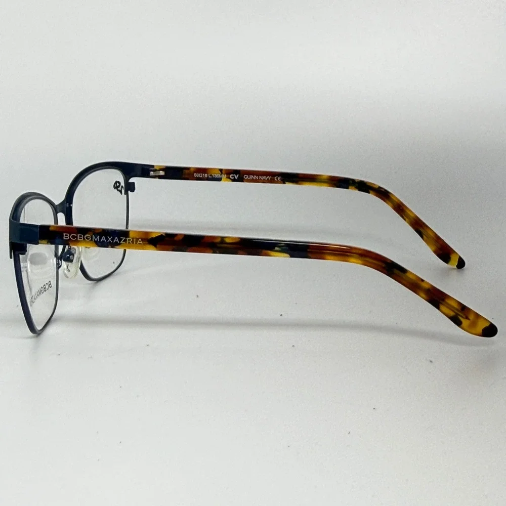 BCBGMAXAZRIA QUINN NAVY Eyeglasses Frames 53 16 135 MM Made In Italy Women 21315